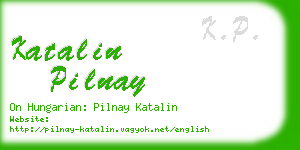 katalin pilnay business card
